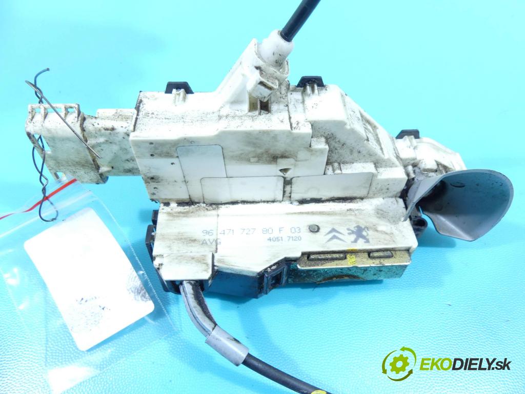 Citroen C4 I 2004-2011 1.6 hdi 90 hp manual 66 kW 1560 cm3 5- zámek přední levý 9647172780F