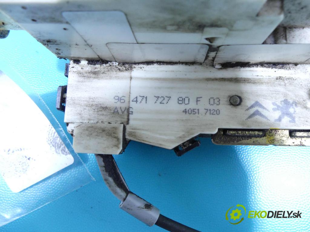 Citroen C4 I 2004-2011 1.6 hdi 90 hp manual 66 kW 1560 cm3 5- zámek přední levý 9647172780F