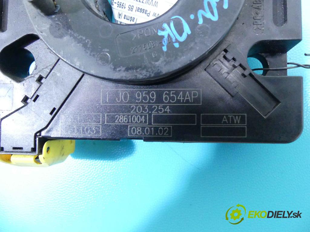 Vw Passat B5 1995-2005 2.5 tdi 150 HP manual 110 kW 2496 cm3 5- Páska: airbag 1J0959654AP (Airbagy)