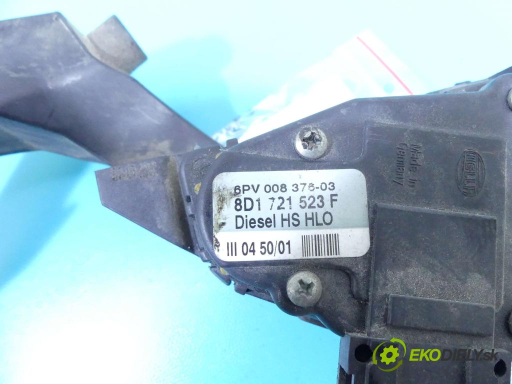 Vw Passat B5 1995-2005 2.5 tdi 150 HP manual 110 kW 2496 cm3 5- pedále 8D1721523F (Pedále)