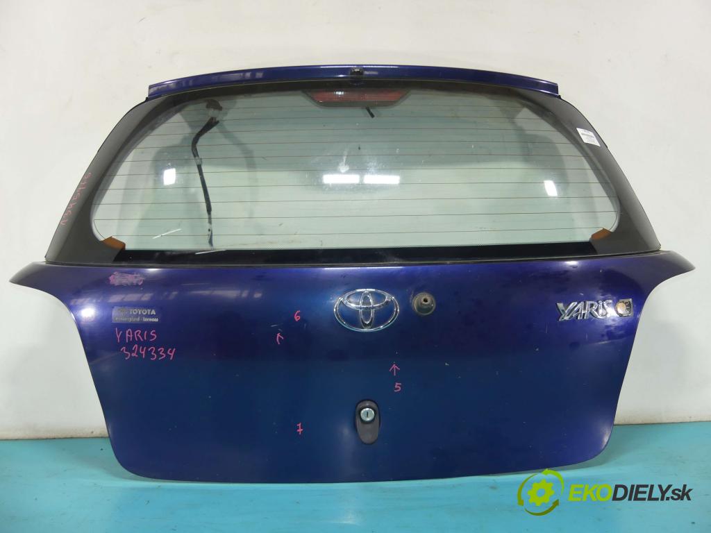 Toyota Yaris I 1999-2005 1.0 vvti 68 hp manual 50 kW 998 cm3 5- zadní kufrové dveře  (Zadní kapoty)
