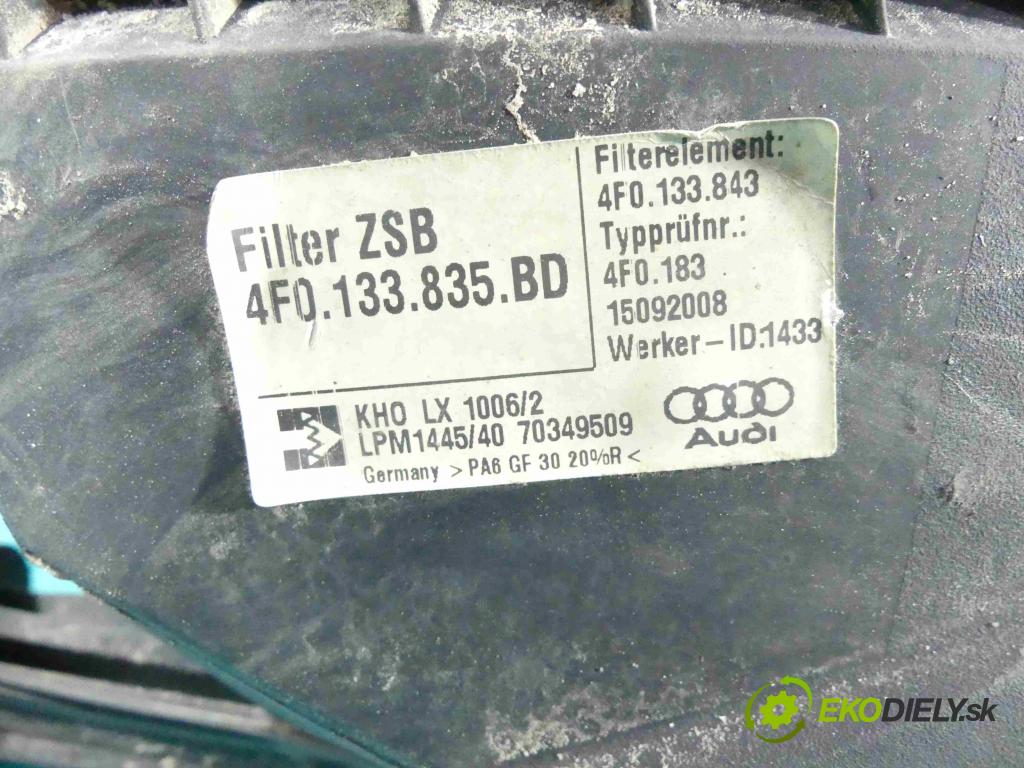 Audi A6 C6 2004-2011 3.0 V6 TFSI automatic 213 kW 2995 cm3 4- obal filtra vzduchu 4F0133835BD (Obaly filtrov vzduchu)