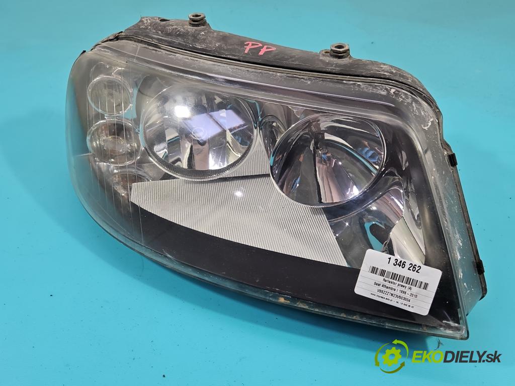 Seat Alhambra I 1996-2010 1.9 tdi 116 HP manual 85 kW 1896 cm3 5- Reflektor: pravý 0301182212 (Pravé)