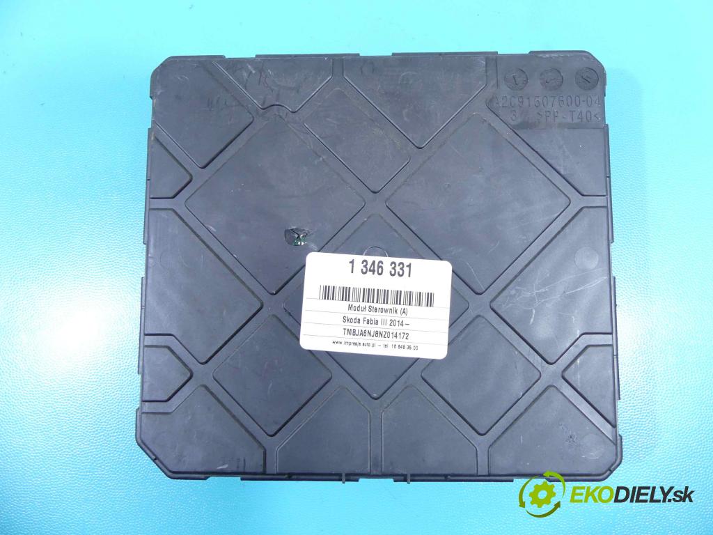 Skoda Fabia III 2014- 1.0 MPI 60 HP manual 44 kW 999 cm3 5- modul riadiaca jednotka 2Q0937085D (Ostatné)