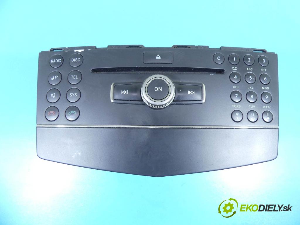 Mercedes C W204 2007-2014 2,2.0 CDI 170 HP automatic 125 kW 2148 cm3 4- Radio originál A2048700196