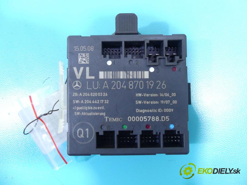 Mercedes C W204 2007-2014 2,2.0 CDI 170 HP automatic 125 kW 2148 cm3 4- modul riadiaca jednotka A2048701926 (Ostatné)