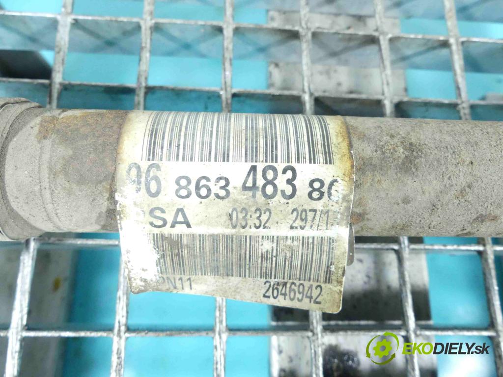 Peugeot 508 2010-2018 1.6 hdi 114 HP manual 84 kW 1560 cm3 4- poloos ľavé 9686348380 (Poloosy)