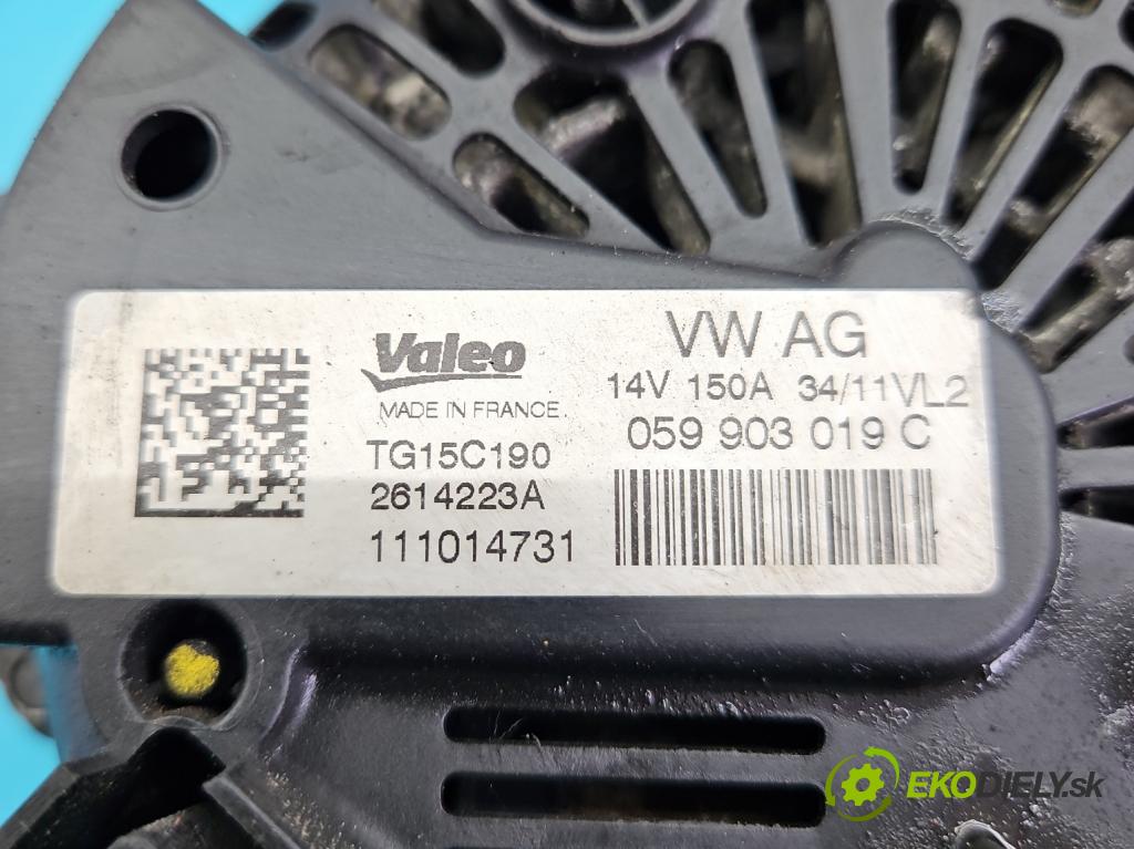 Audi A5 8T 2007-2016 3.0 V6 TDI 239KM automatic 176 kW 2967 cm3 5- Alternator 059903019C (Alternátory)