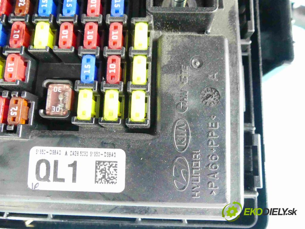 Kia Sportage IV 2015-2021 1.7 crdi 116 hp manual 85 kW 1685 cm3 5- skříňka pojistková 91950-D9BA0 (Pojistkové skříňky)