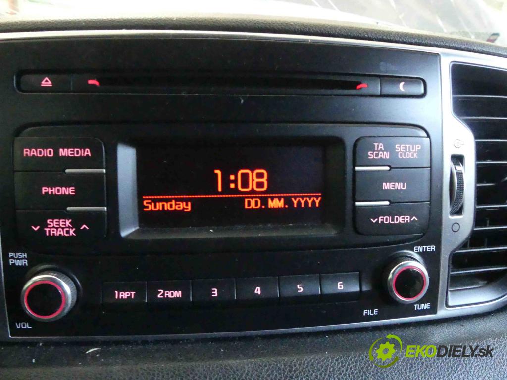 Kia Sportage IV 2015-2021 1.7 crdi 116 HP manual 85 kW 1685 cm3 5- Radio originál 96170-D9340