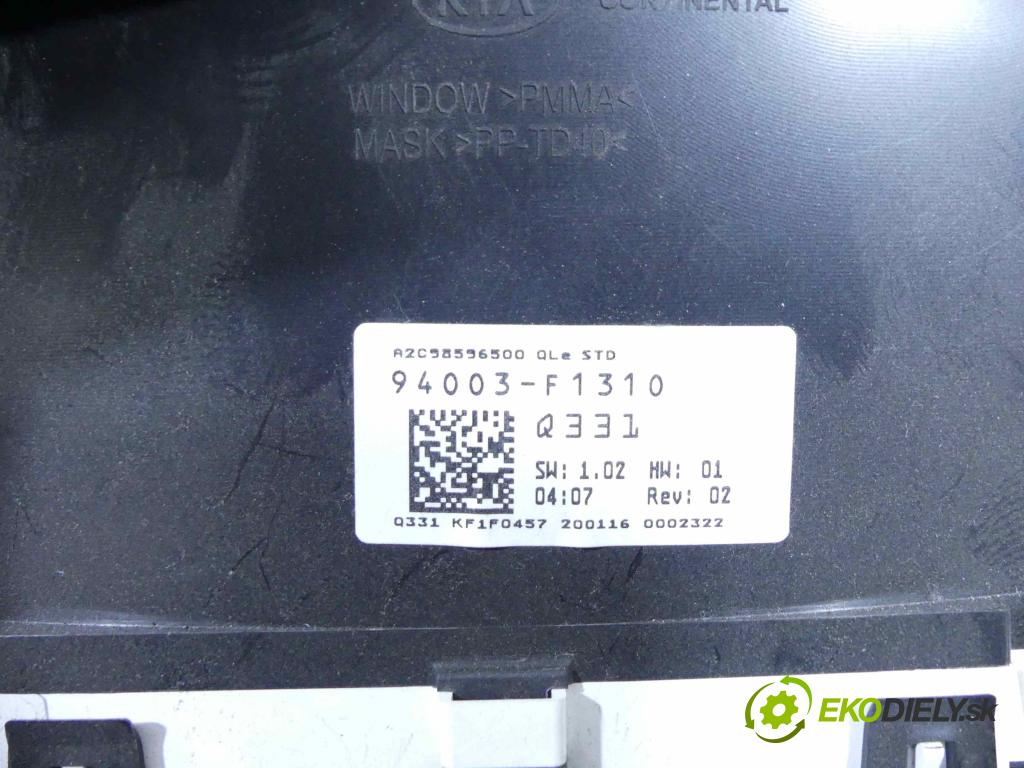 Kia Sportage IV 2015-2021 1.7 crdi 116 hp manual 85 kW 1685 cm3 5- řídící jednotka motoru 0281032613