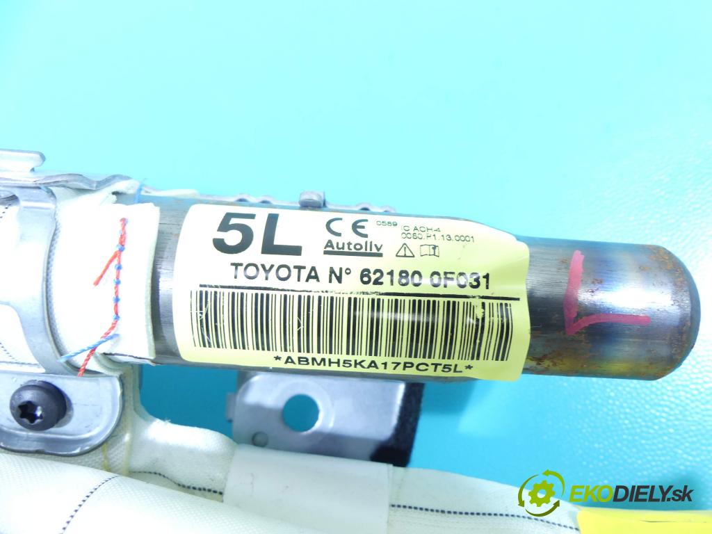 Toyota Verso 2009-2018 1.6 16V 132  HP manual 97 kW 1598 cm3 5- clona ľavé 62180-0F031