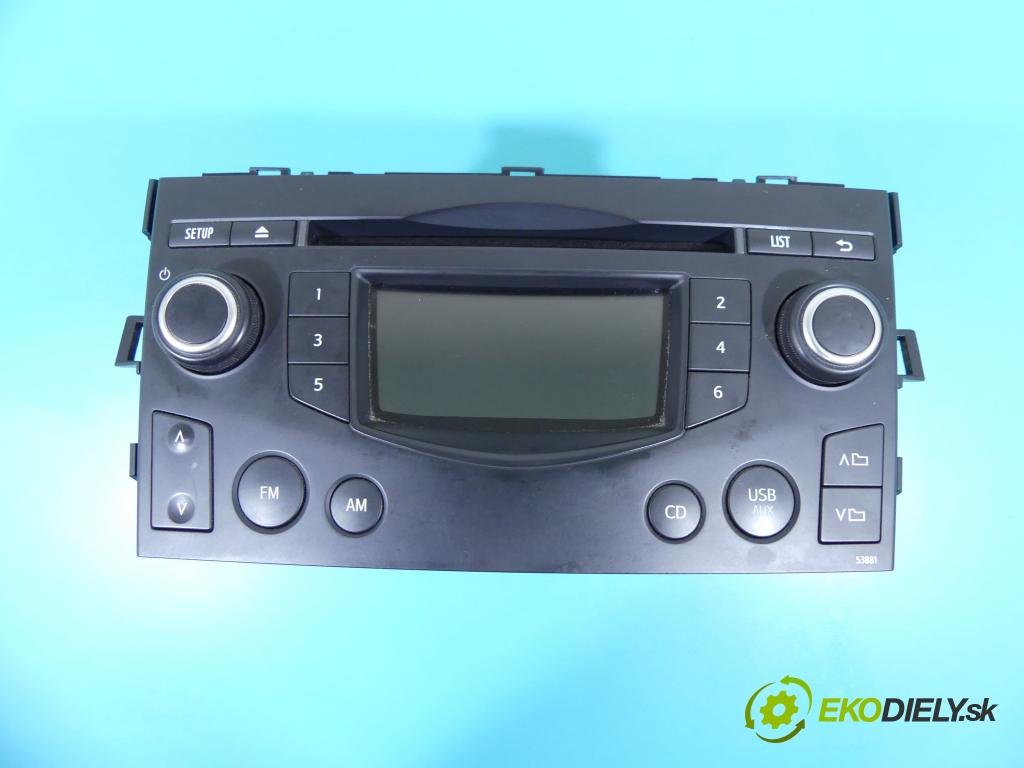 Toyota Verso 2009-2018 1.6 16V 132  HP manual 97 kW 1598 cm3 5- Radio originál 86120-0F140