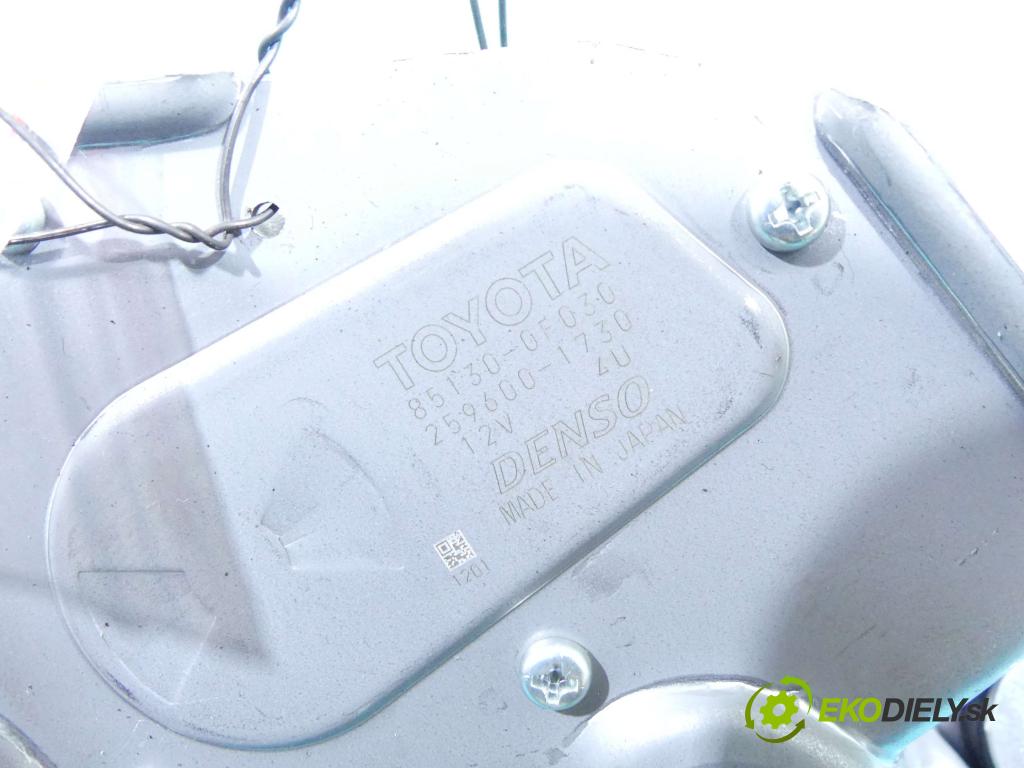 Toyota Verso 2009-2018 1.6 16V 132 hp manual 97 kW 1598 cm3 5- motor stěrače zadní 85130-0F030
