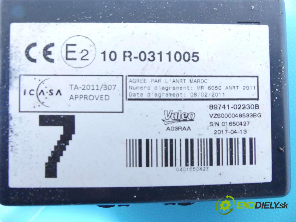 Toyota Verso 2009-2018 1.6 16V 132  HP manual 97 kW 1598 cm3 5- modul riadiaca jednotka 89741-02230B (Ostatné)