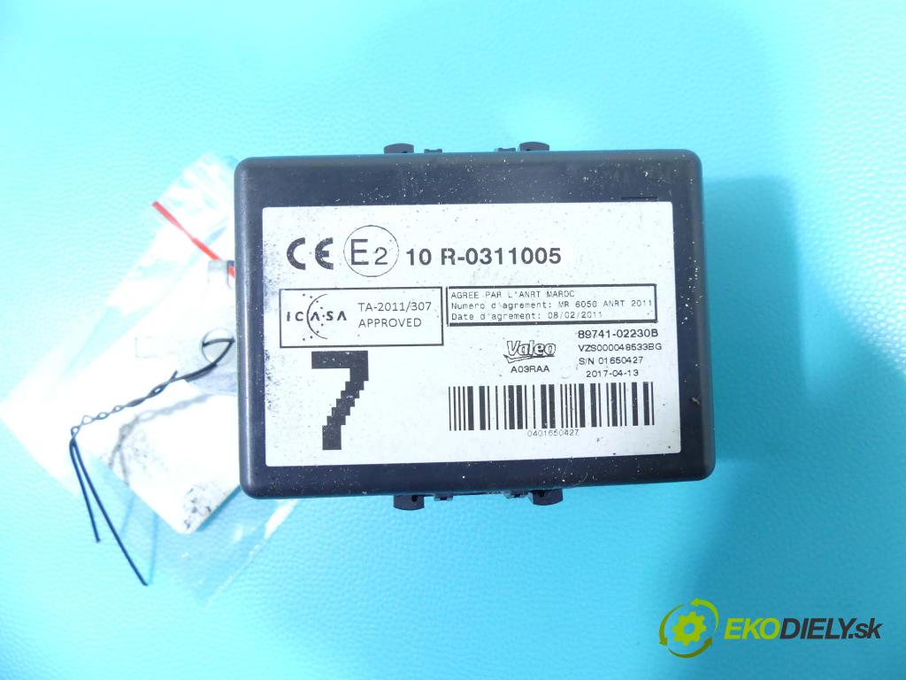 Toyota Verso 2009-2018 1.6 16V 132  HP manual 97 kW 1598 cm3 5- modul riadiaca jednotka 89741-02230B (Ostatné)