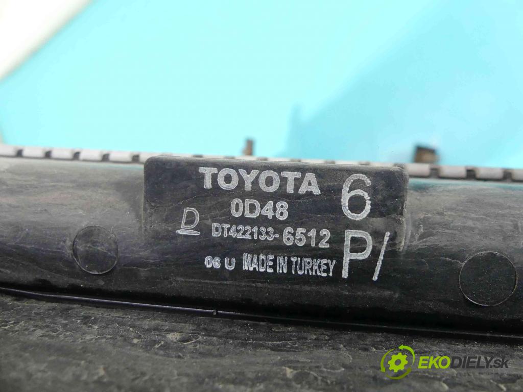 Toyota Verso 2009-2018 1.6 16V 132  HP manual 97 kW 1598 cm3 5- chladič voda: 422133-6512 (Chladiče vody)