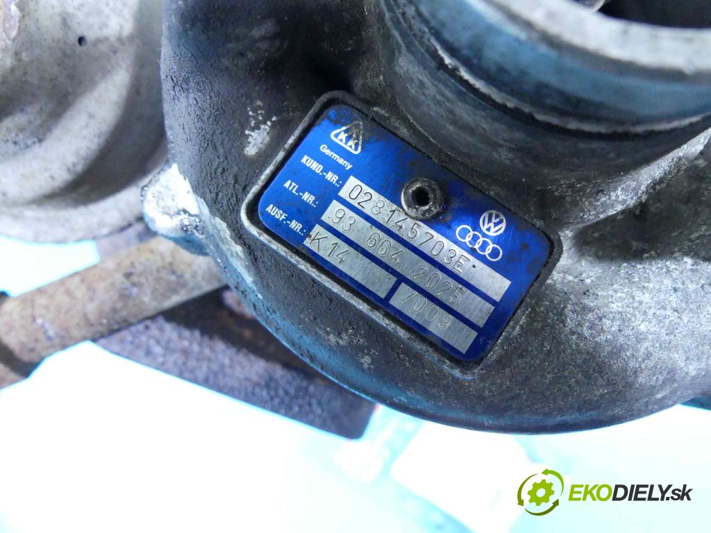 Vw Golf III 1991-1998 1.9 TD 75 HP manual 55 kW 1896 cm3 5- turbodúchadlo, turbo K14 7009 (Turbodúchadlá (kompletné))