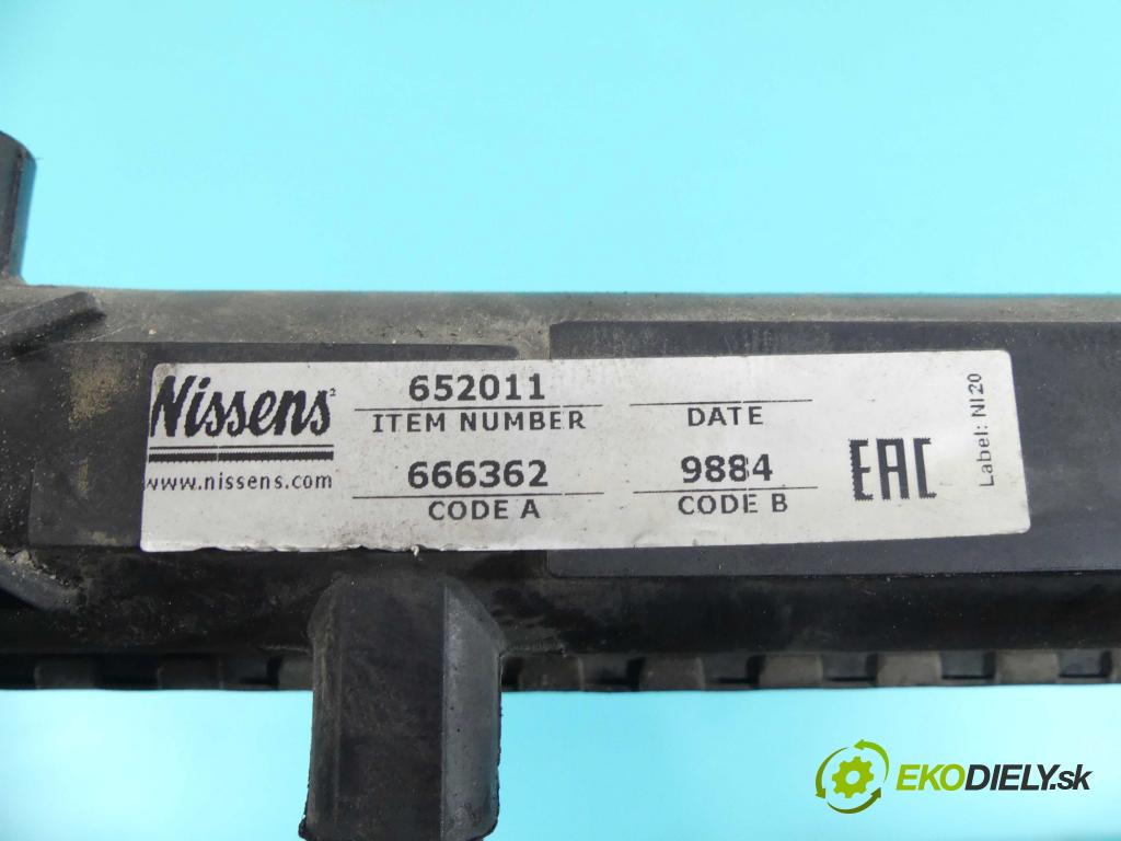 Skoda Octavia I 1996-2010 1.9 tdi 90 HP manual 66 kW 1896 cm3 5- chladič voda: 652011 (Chladiče vody)