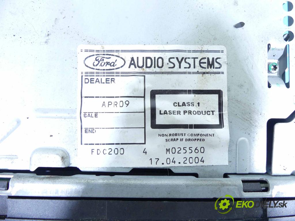 Ford C-Max I 2003-2010 1.8 16V 120 HP manual 88 kW 1798 cm3 5- Radio originál 3M5T-18C815-BE