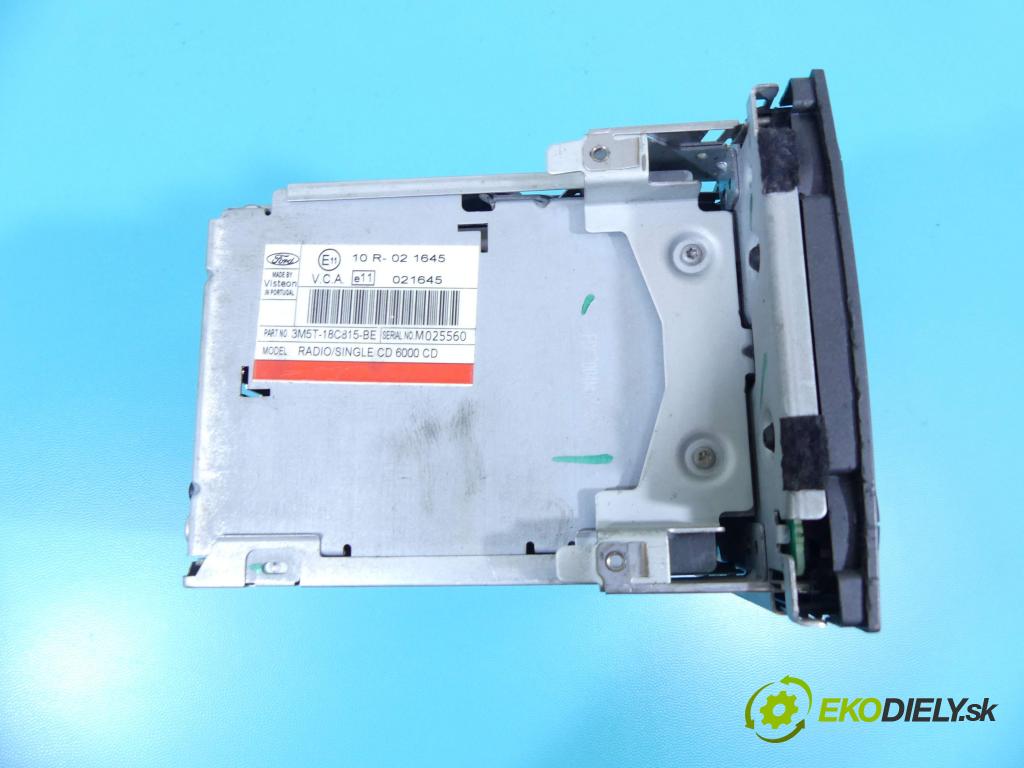 Ford C-Max I 2003-2010 1.8 16V 120 HP manual 88 kW 1798 cm3 5- Radio originál 3M5T-18C815-BE