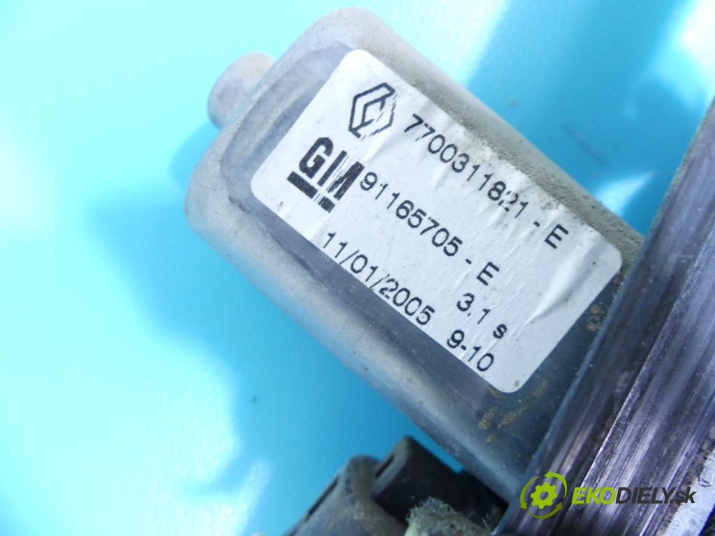 Nissan Primastar 2001-2014 1.9 dci 83 hp manual 61 kW 1870 cm3 5- mechanismus stahování přední pravý 91165705