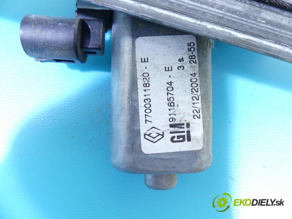 Nissan Primastar 2001-2014 1.9 dci 83 hp manual 61 kW 1870 cm3 5- mechanismus stahování přední levý 7700311820