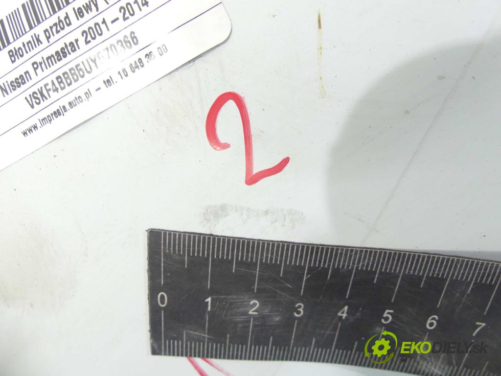 Nissan Primastar 2001-2014 1.9 dci 83 hp manual 61 kW 1870 cm3 5- blatnik přední levý  (Predné ľavé)