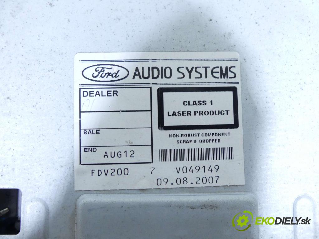 Ford Transit 2006-2013 2.2 tdci 110 HP manual 81 kW 2198 cm3 5- Radio originál 6C1T-18C815-AJ