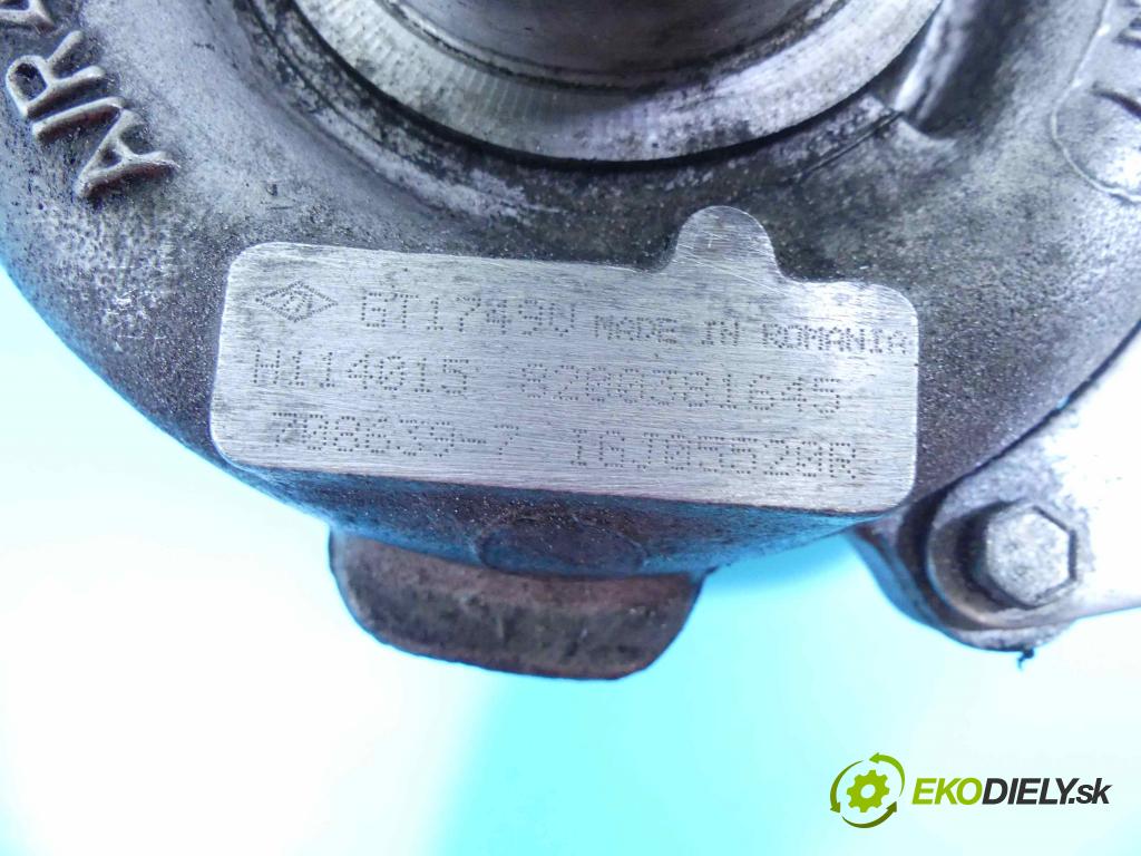 Renault Scenic II 2003-2009 1.9 dci 120 hp manual 88 kW 1870 cm3 5- Turbodmychadlo 708639-7 (Turbodúchadla (kompletní))