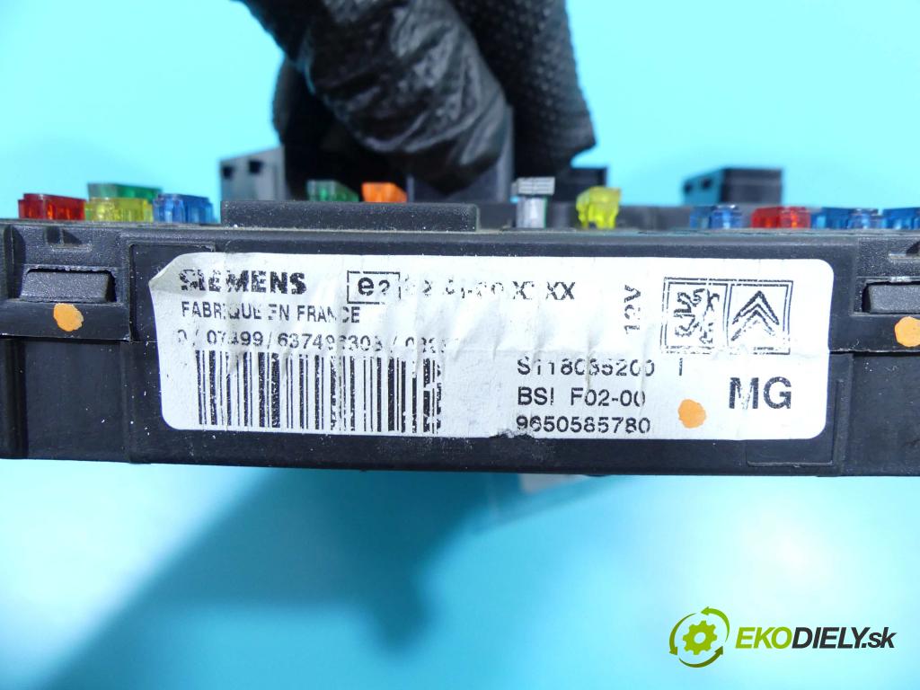 Citroen C3 I 2002-2009 1.4 73 HP manual 54 kW 1360 cm3 5- modul riadiaca jednotka 9650585780 (Ostatné)