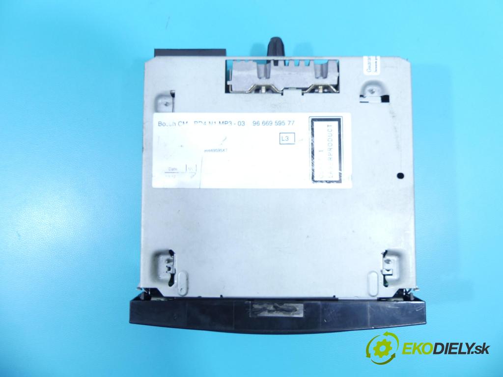 Citroen C4 Grand picasso I 2006-2013 1.6 hdi 109 HP manual 80 kW 1560 cm3 5- Radio originál 9666959577