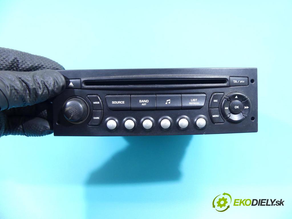Citroen C4 Grand picasso I 2006-2013 1.6 hdi 109 HP manual 80 kW 1560 cm3 5- Radio originál 9666959577