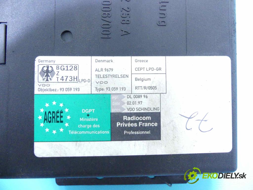 Audi A6 C5 1997-2004 2.5 tdi 150 hp manual 110 kW 2496 cm3 4- modul řídící jednotka 93059193 (Ostatní)