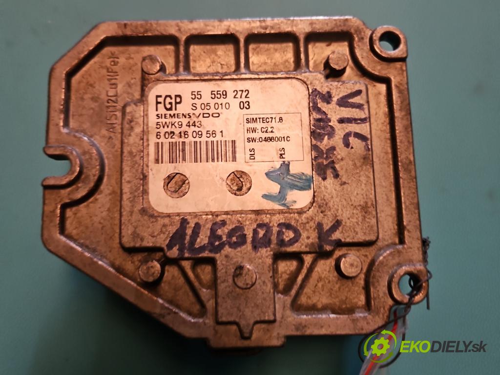 Opel Astra III 2004-2014 1.8 16V 125 hp manual 92 kW 1796 cm3 5- řídící jednotka motoru 55559272