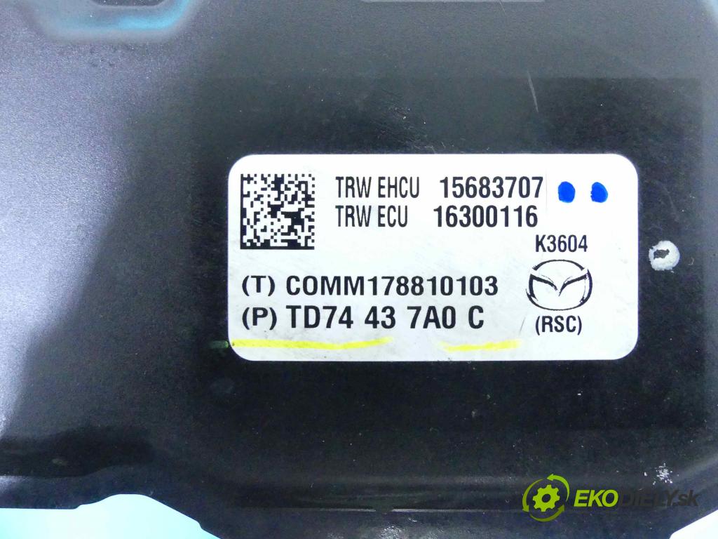 Mazda CX-9 2006-2015 3.7 V6 277KM: automatic 204 kW 3726 cm3 5- čerpadlo abs TD74437A0 (Pumpy ABS)