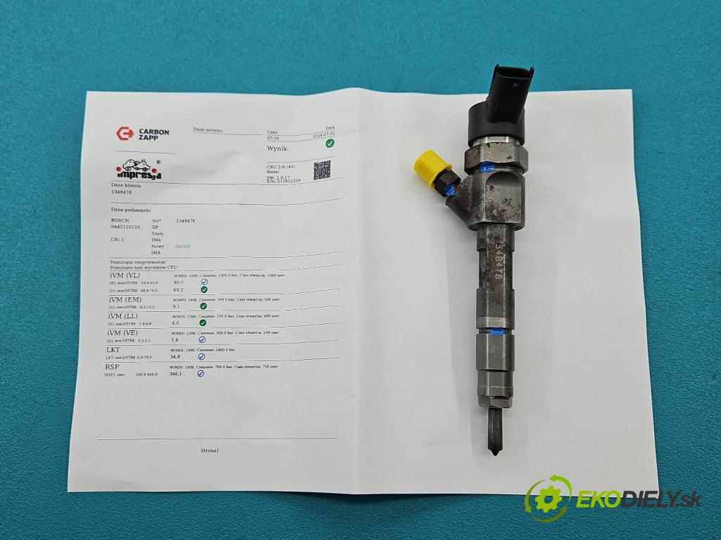 Renault Scenic II 2003-2009 1.9 dci 120 HP manual 88 kW 1870 cm3 5- vstrek 0445110110 (Vstrekovače)