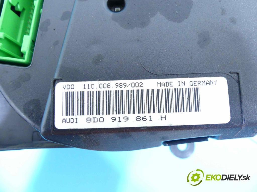 Audi A4 B5 1994-2001 1.8 20V 125 hp manual 92 kW 1781 cm3 4- Přístrojová deska 8D0919861H (Přístrojové desky, displeje)