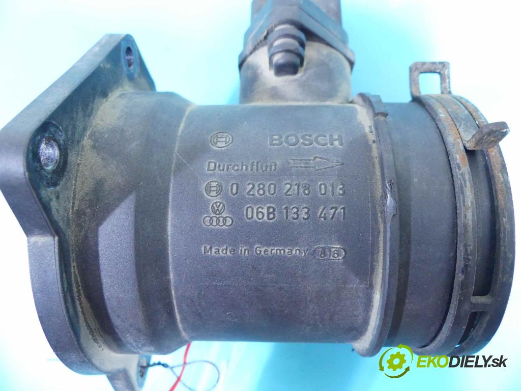 Audi A4 B5 1994-2001 1.8 20V 125 HP manual 92 kW 1781 cm3 4- průtokoměr: 0280218013 (Váhy vzduchu)
