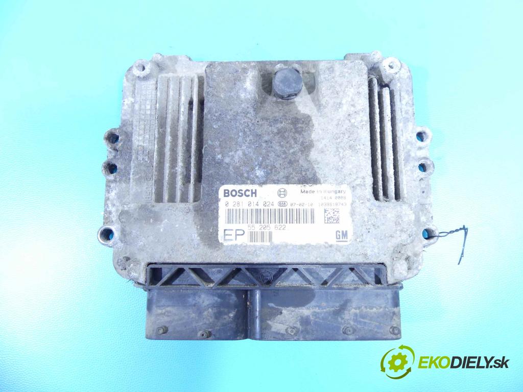 Opel Zafira B 2005-2014 1.9 cdti 120 hp manual 88 kW 1910 cm3 5- řídící jednotka motoru 0281014024