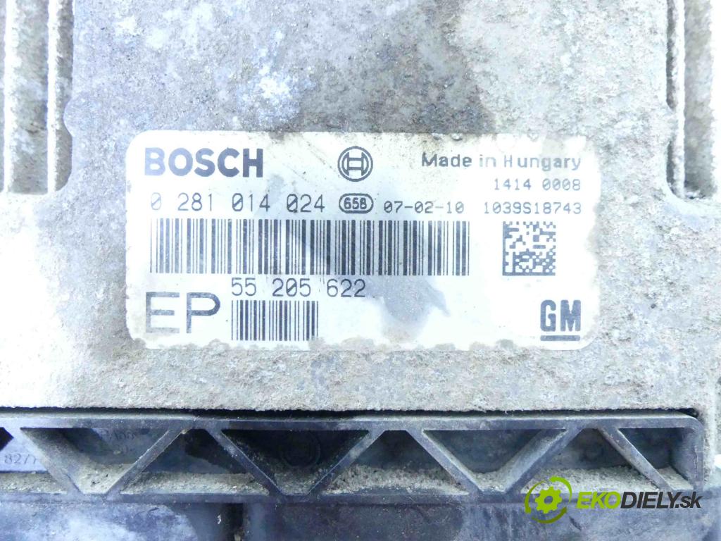 Opel Zafira B 2005-2014 1.9 cdti 120 hp manual 88 kW 1910 cm3 5- řídící jednotka motoru 0281014024