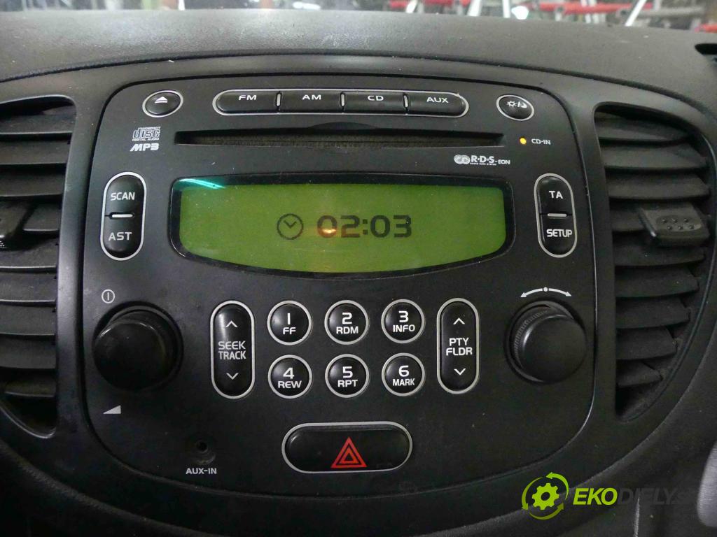 Hyundai I10 I 2008-2013 1.1 66KM manual 48,5 kW 1086 cm3 5- Radio originál 96100-0X2304X