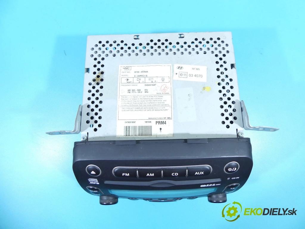 Hyundai I10 I 2008-2013 1.1 66KM manual 48,5 kW 1086 cm3 5- Radio originál 96100-0X2304X