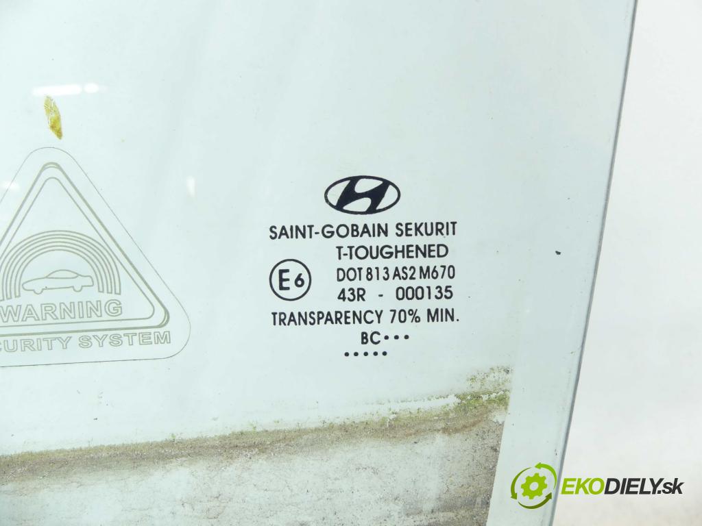 Hyundai I10 I 2008-2013 1.1 66KM manual 48,5 kW 1086 cm3 5- sklo dveře přední levé