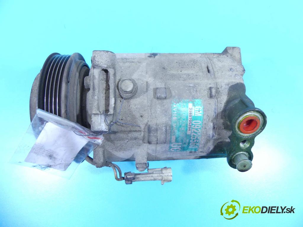 Opel Vectra C 2002-2008 2.2 16V 147 HP manual 108 kW 2198 cm3 5- čerpadlo klimatizácie 09225560