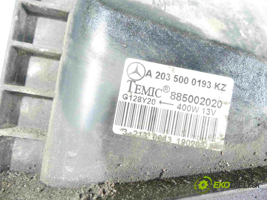 Mercedes C W203 2000-2007 1.8 kompressor (271946) 143 HP manual 105 kW 1796 cm3 4- Ventilátor chladiča A2035000193