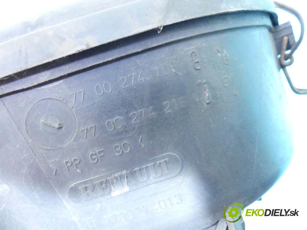 Renault Thalia I 1998-2009 1.4 8V 75 HP manual 55 kW 1390 cm3 4- obal filtra vzduchu 7700274216 (Obaly filtrov vzduchu)