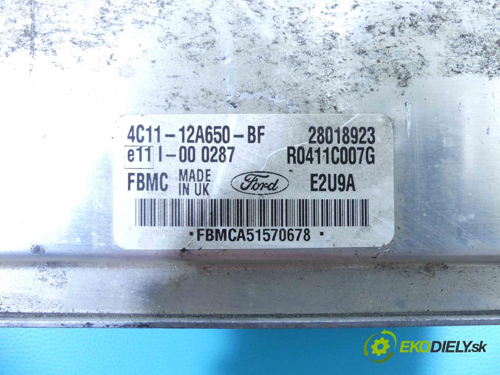 Ford Transit 2000-2006 2.0 tdci 125 hp manual 92 kW 1998 cm3 5- řídící jednotka motoru 4C11-12A650-BF