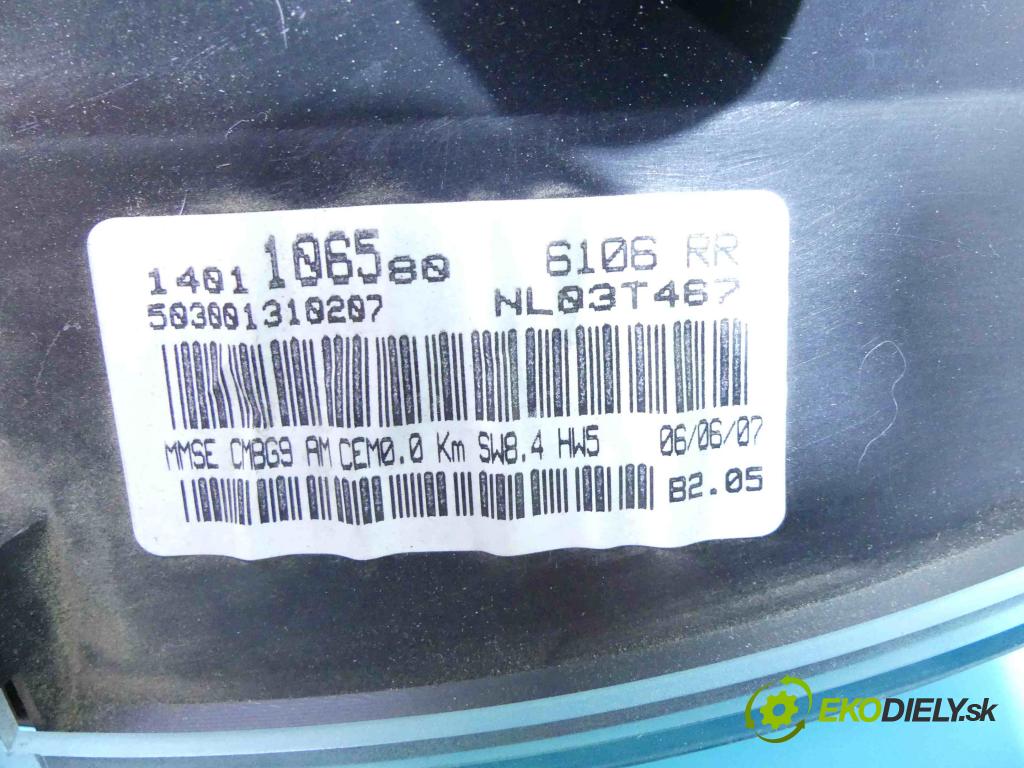 Peugeot Expert II 2006-2016 1.6 hdi 90 HP manual 66 kW 1560 cm3 5- prístrojovka/ budíky 503001310207 (Prístrojové dosky, displeje)