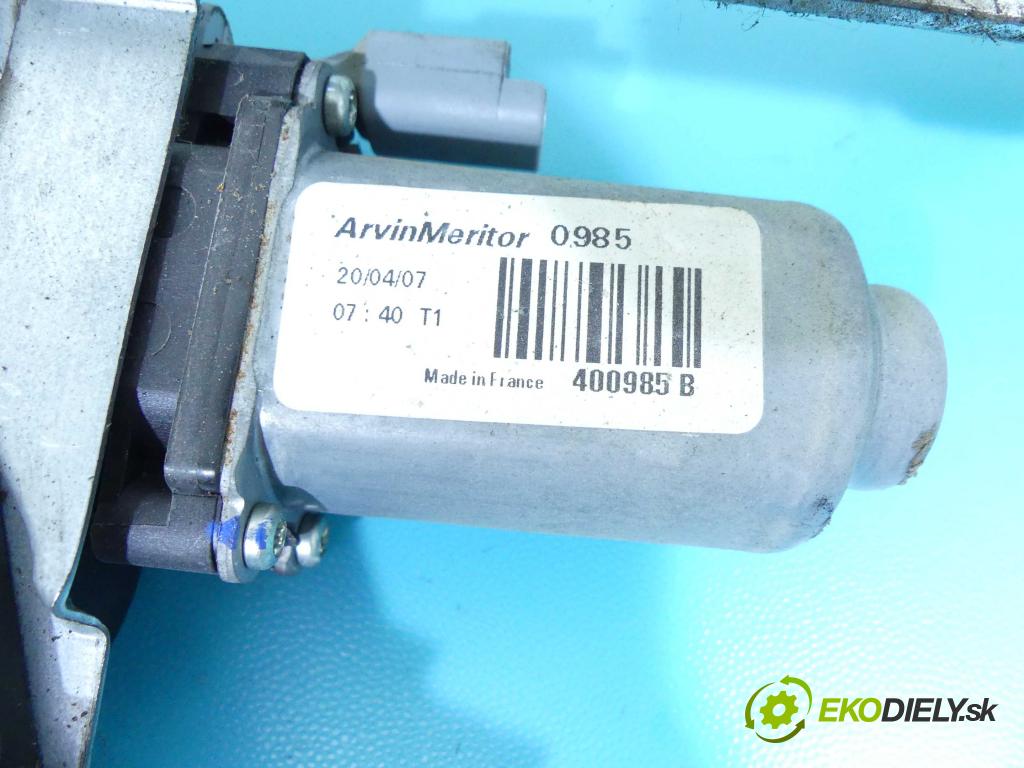 Peugeot Expert II 2006-2016 1.6 hdi 90 hp manual 66 kW 1560 cm3 5- mechanismus stahování přední pravý